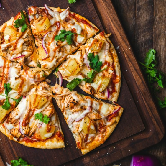 Pizza på bräda
